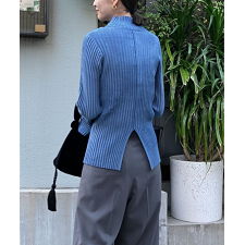 【Audrey and John Wad】モールヤーンワイドリブニットプルオーバー