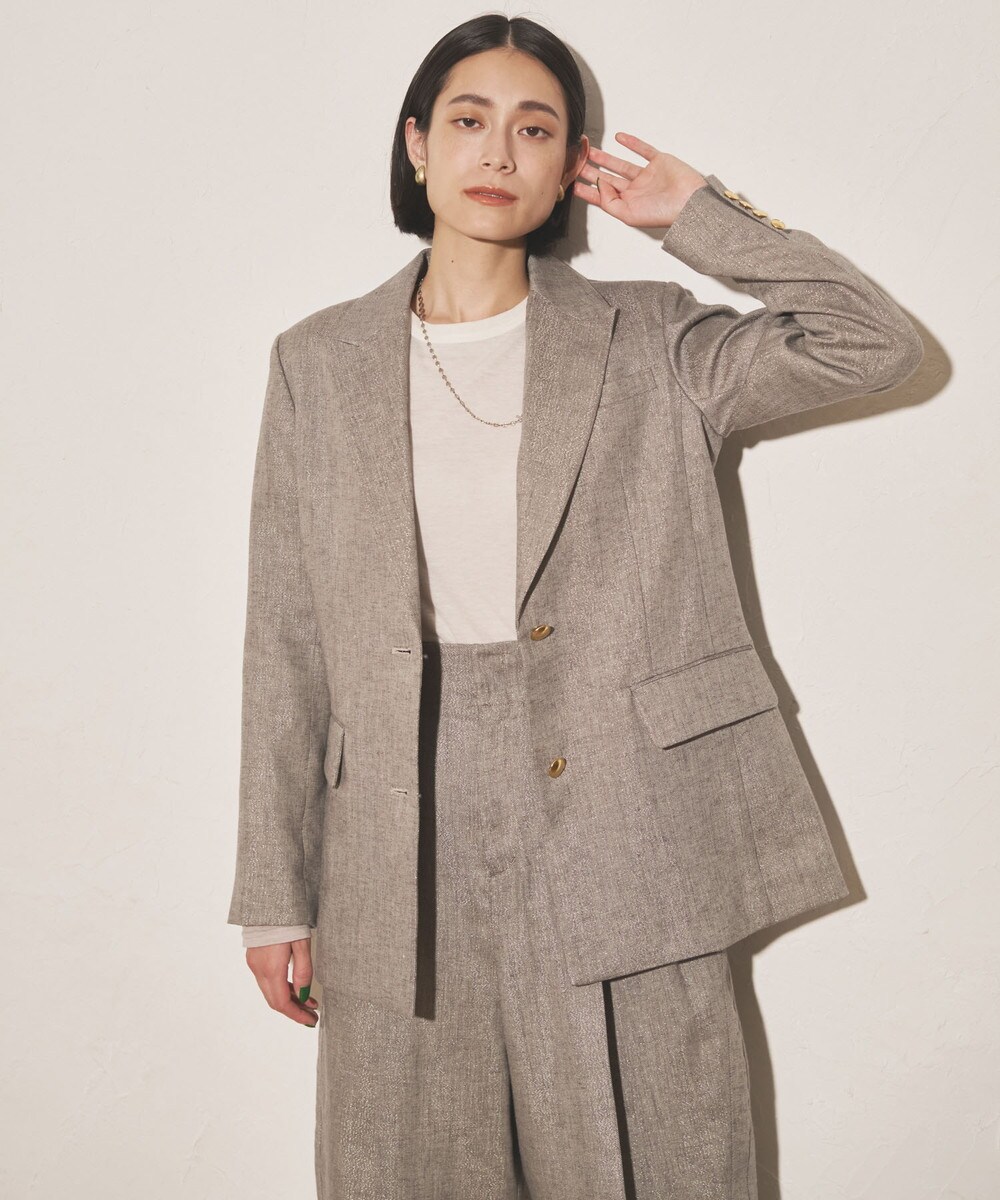 Spick & Span コットンツイルピークドラペルジャケット