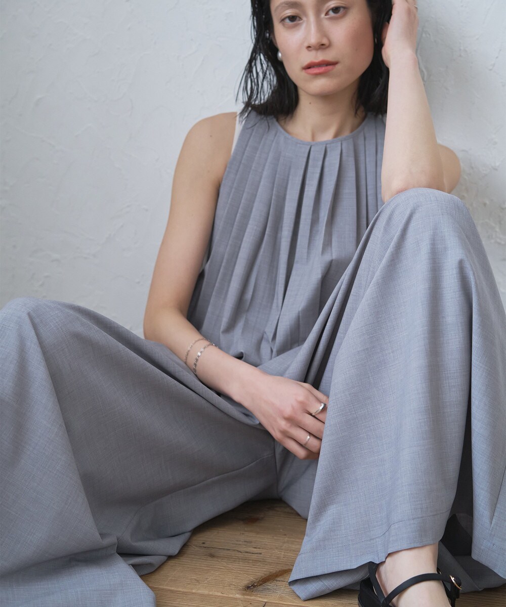 オードリーアンドジョンワッド リネン ブラック ノースリーブ