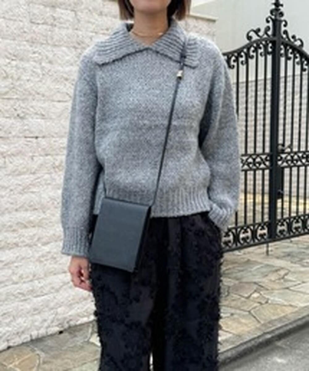 Tricots Jean Marc】襟付きモヘヤ混ニットプルオーバー | ランドワーズ