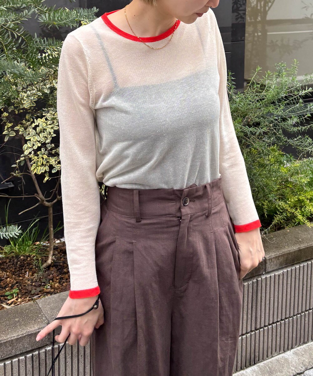 ANDRESD】cross beads shirt like dress | アンドレスド(ANDRESD