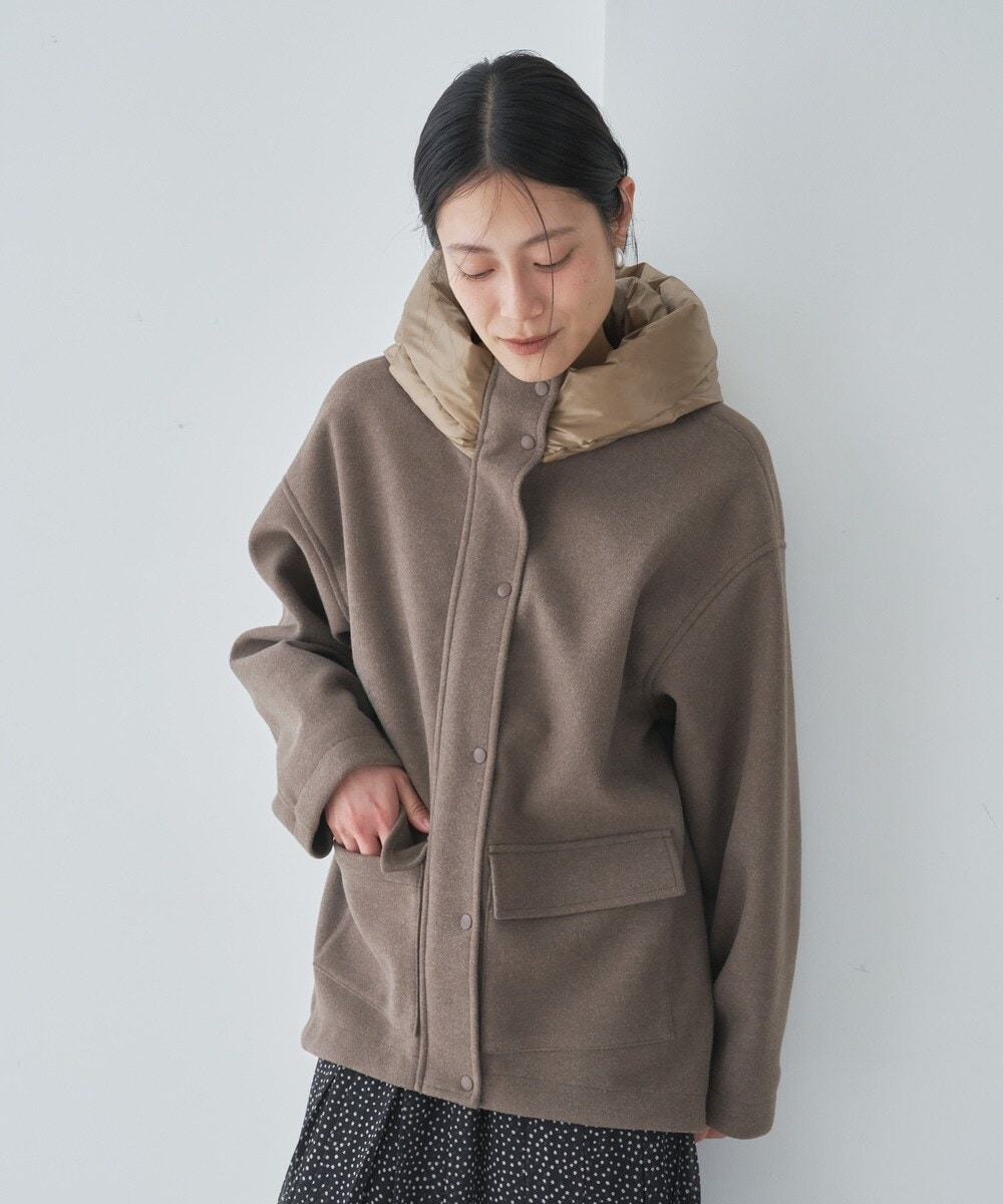 Audrey and John Wad】シレーキルティングスタンドカラーダウン