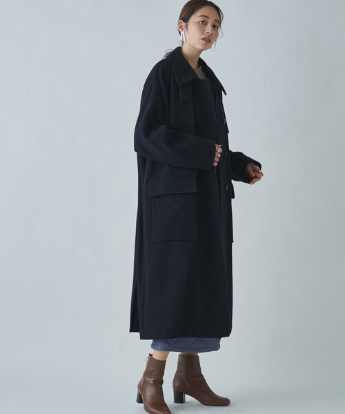 Audrey and John Wad】ステンカラーオーバーサイズコート | ランド