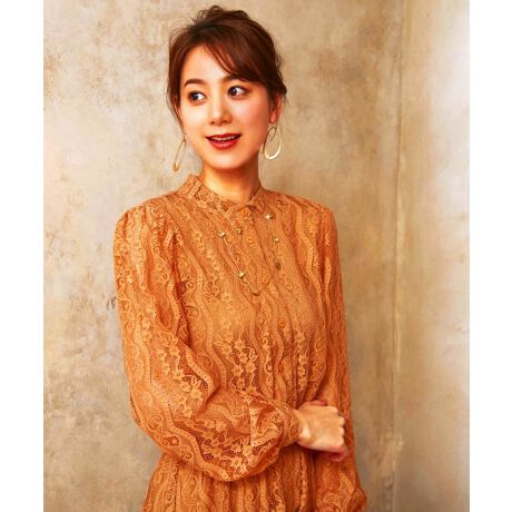 プチハイネックロングレース結婚式ワンピースドレス ルイルエブティック Ruirue Boutique U697 ファッション通販 マルイウェブチャネル