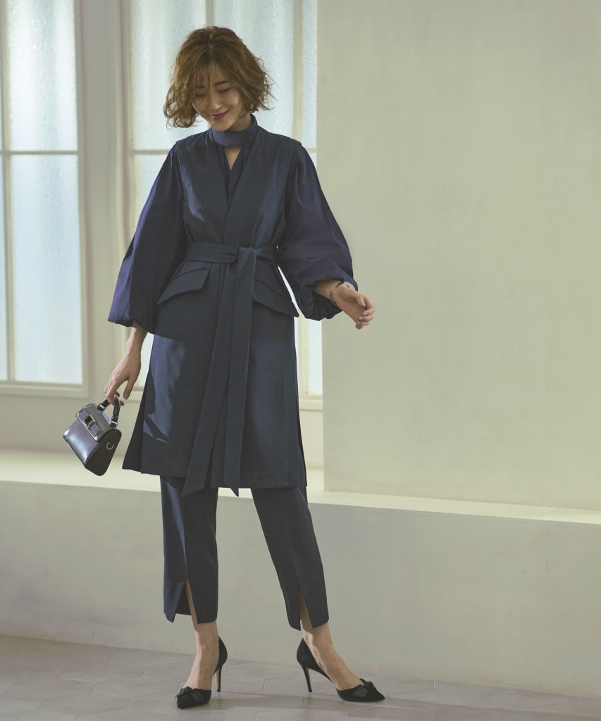 S～3L】ロングジレパンツスーツ | ルイルエブティック(RUIRUE BOUTIQUE