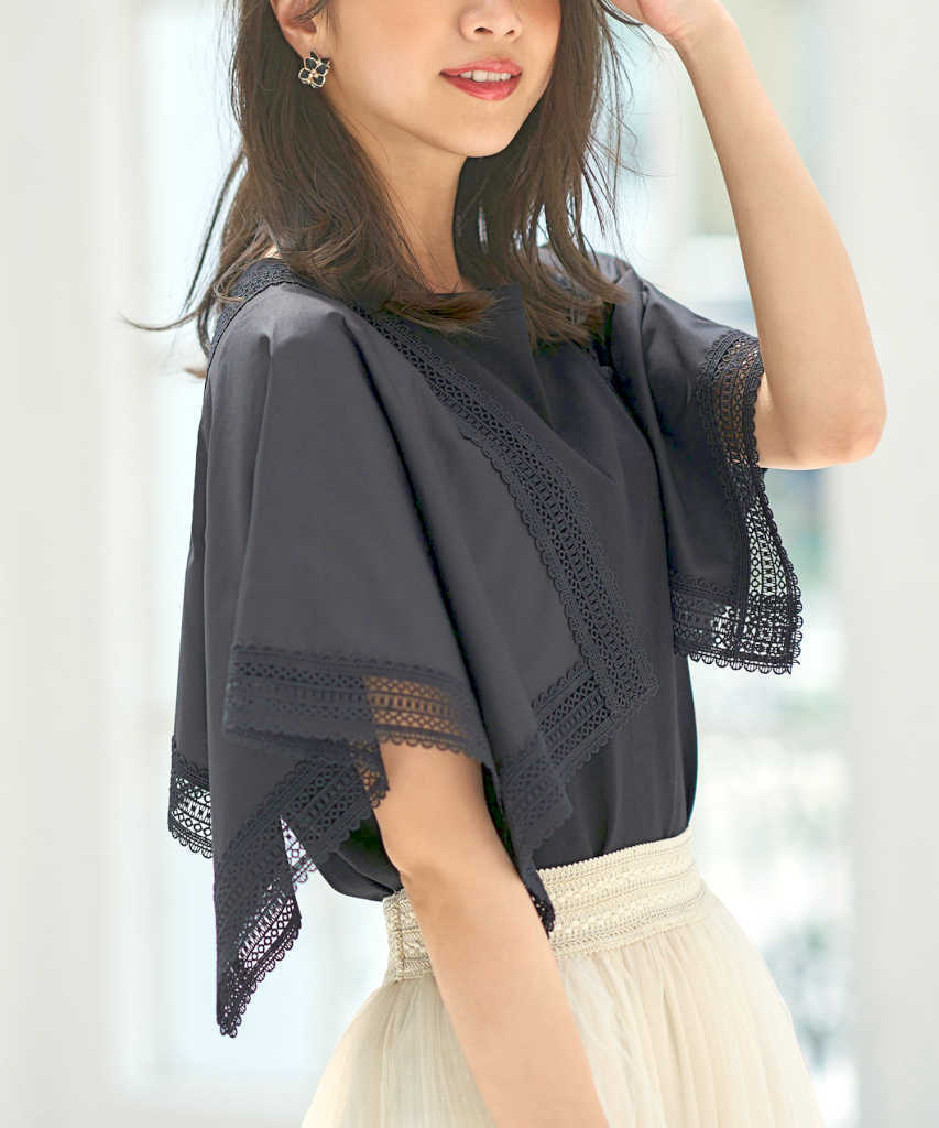 [�}���C]�yS�`5L�z�y�􂦂�z�n���J�`�X���[�uT�V���c/���C���G�u�e�B�b�N�iRUIRUE BOUTIQUE�j �u���b�N