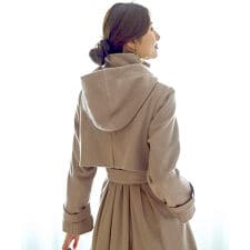 【S～3L】2waySTYLE フィット＆フレアー・ウールコート