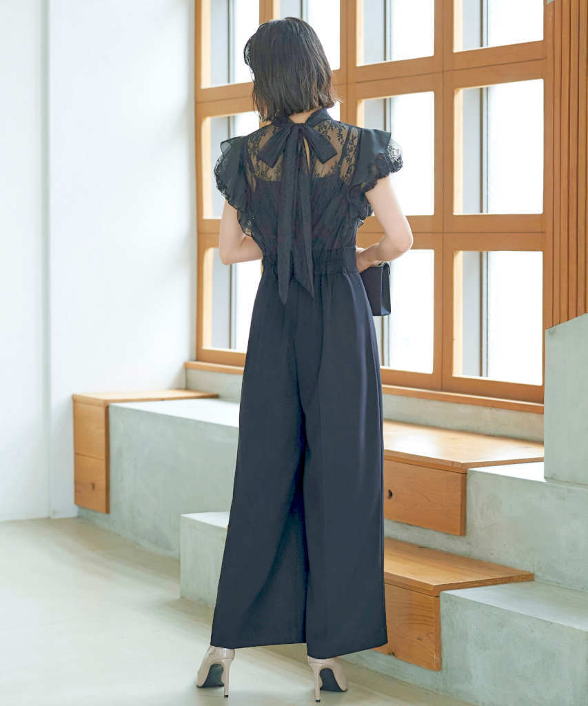 レディース オールインワン・サロペット (黒色・ブラック系) の一覧