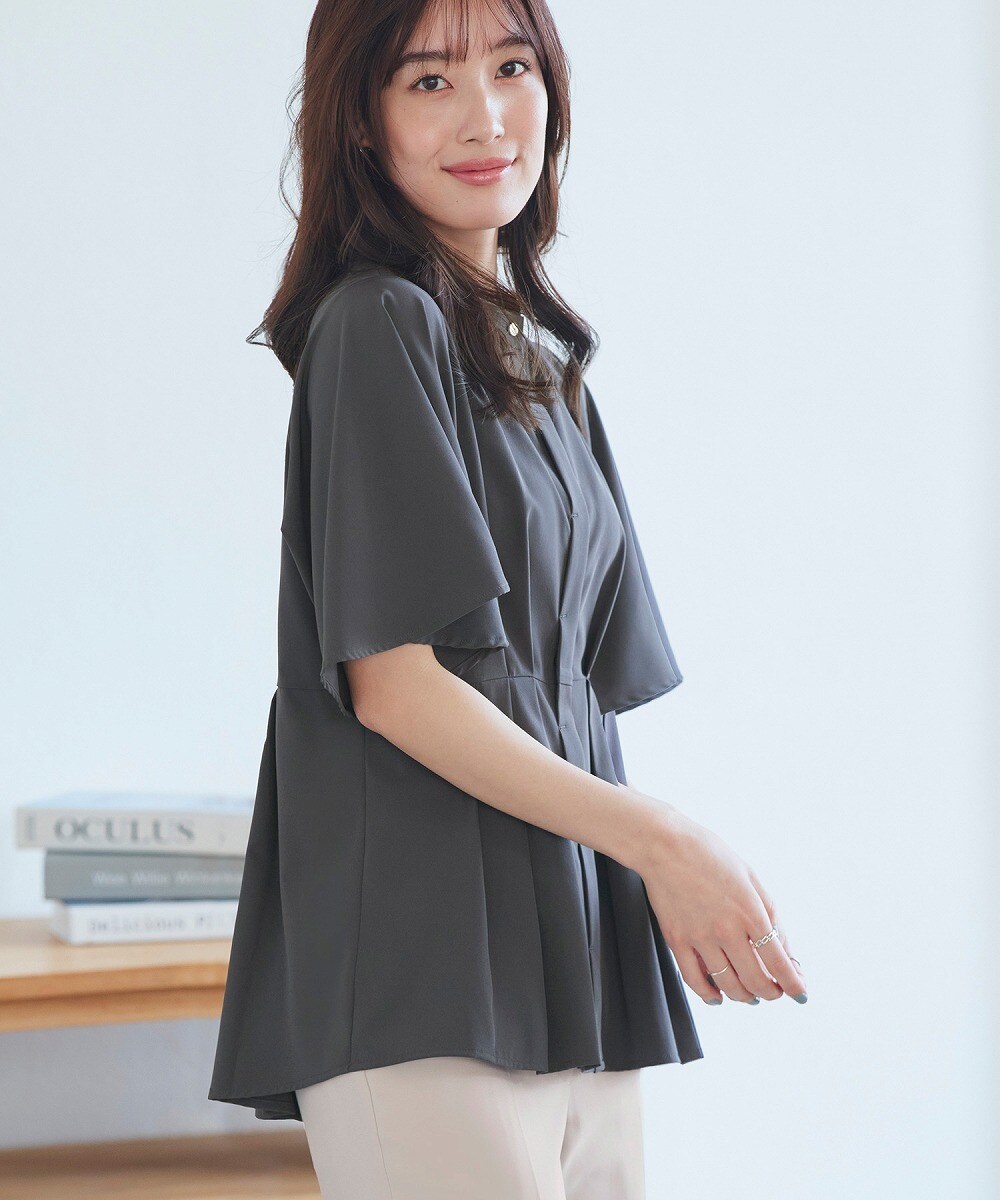 マメクロゴウチ 19SS ベルスリーブ　シフォン　ブラウス　フレア袖　M レディース ブラウス (ベルスリーブ) の一覧 | マルイウェブチャネル