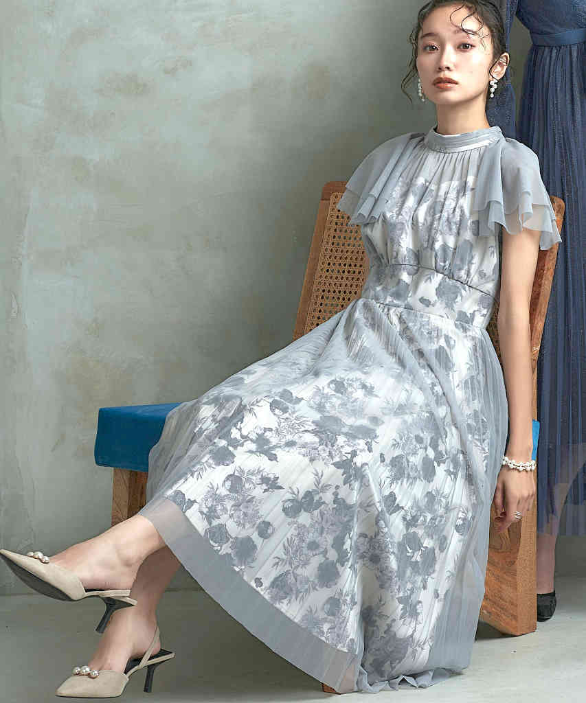 S～3L】カシュクールフレンチワンピース | ルイルエブティック(RUIRUE