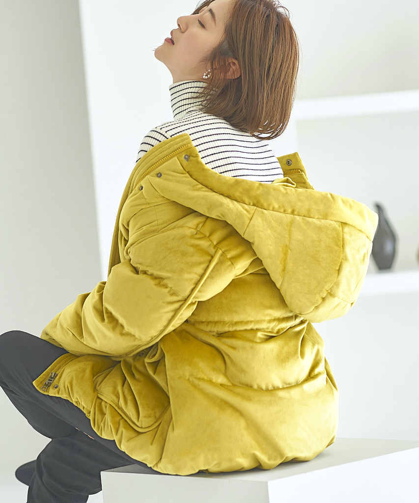 S～3L】ライトサーモ プレシャスカラー フーディーパデッドコート