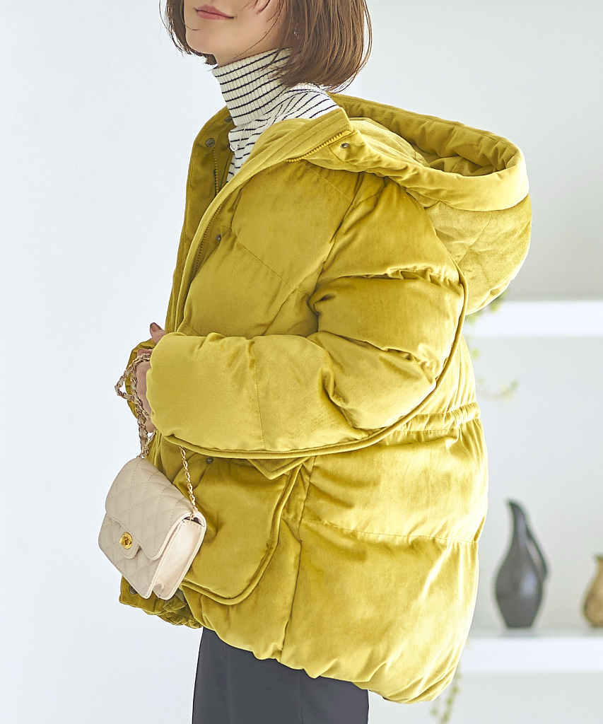 S～3L】ライトサーモ プレシャスカラー フーディーパデッドコート