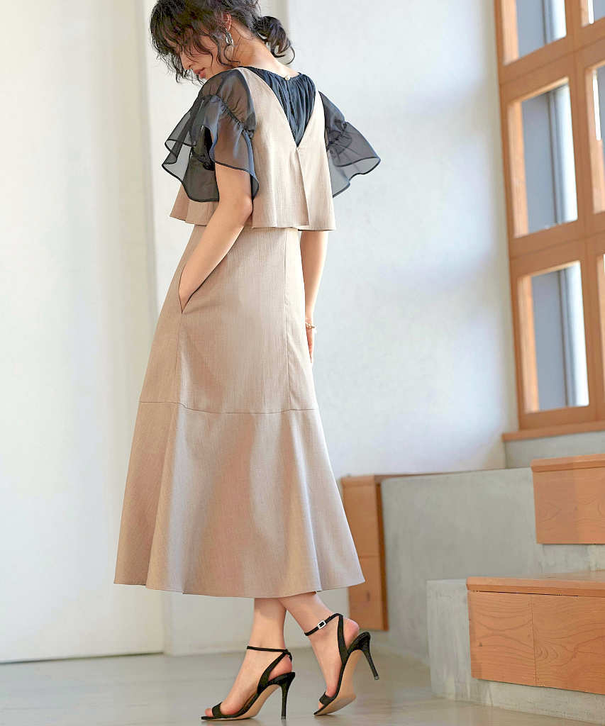 洗える】3WAYボレロ＆フレアワンピースセット | ルイルエブティック