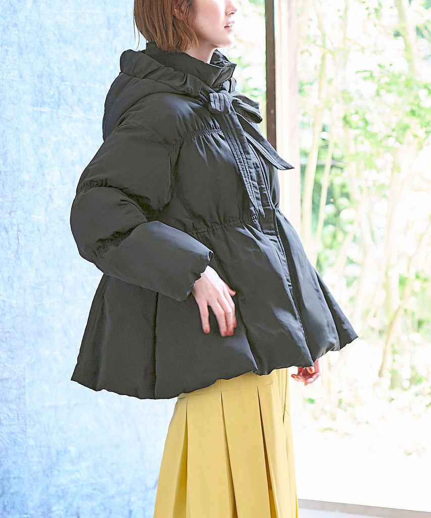 クチュールブローチ　リボン　ダウンコート 冬の名品】愛されダウン（ダウンジャケット/コート） | Couture