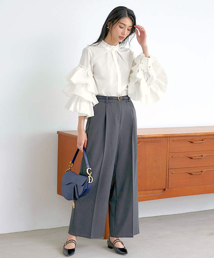 レディース ベーシック総レースブラウス 花柄 | リブルーム(Rebloom