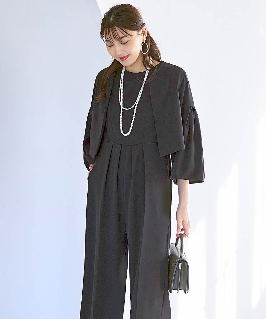 フレアスリーブジャケット＆オールインワンスーツ | ルイルエ