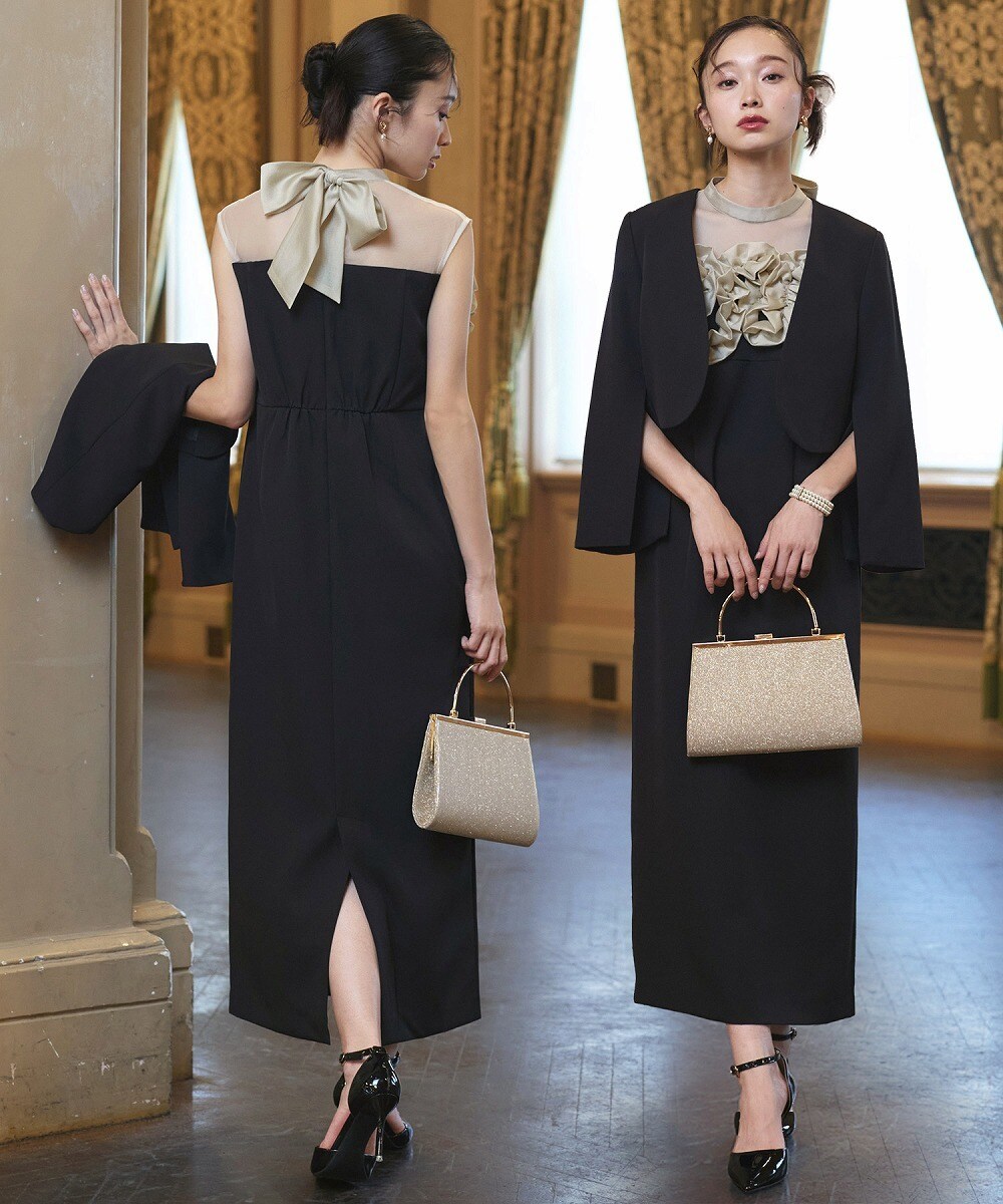 最終価格！新品未使用　ルイエブティック　コンビワンピース　ブラック×オフ　LL 最終価格！新品未使用 ルイエブティック コンビワンピース ブラック