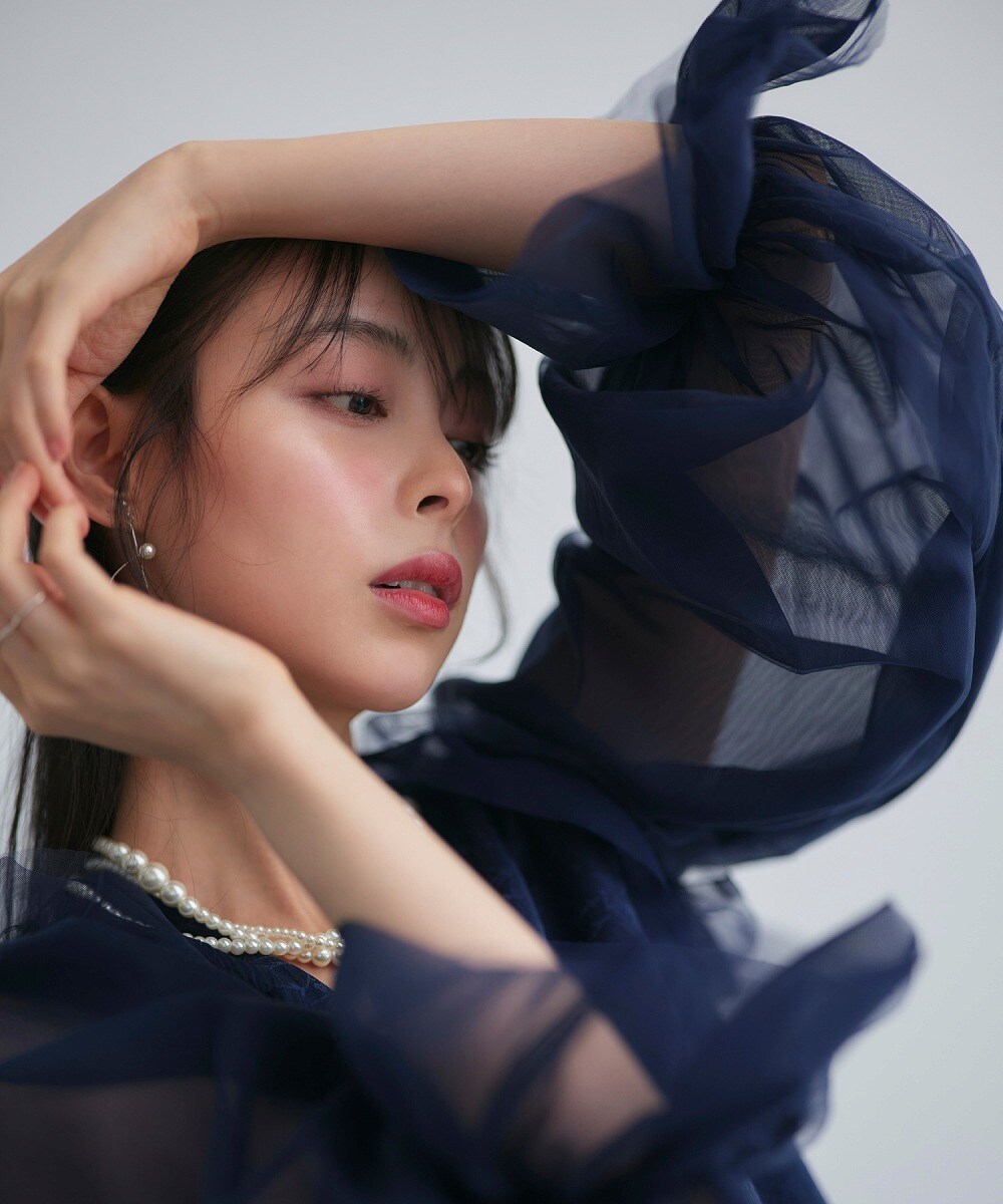 前後2way/洗える】ジャカードタックフレアトップス＆テーパードパンツ