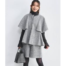 ルイルエブティック(RUIRUE BOUTIQUE)の【選べるデザイン】ツイードケープジャケット＆選べるパンツ セットアップスーツ