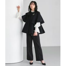 ルイルエブティック(RUIRUE BOUTIQUE)の【選べるデザイン】ツイードケープジャケット＆選べるパンツ セットアップスーツ