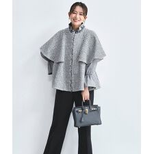 ルイルエブティック(RUIRUE BOUTIQUE)の【選べるデザイン】ツイードケープジャケット＆選べるパンツ セットアップスーツ