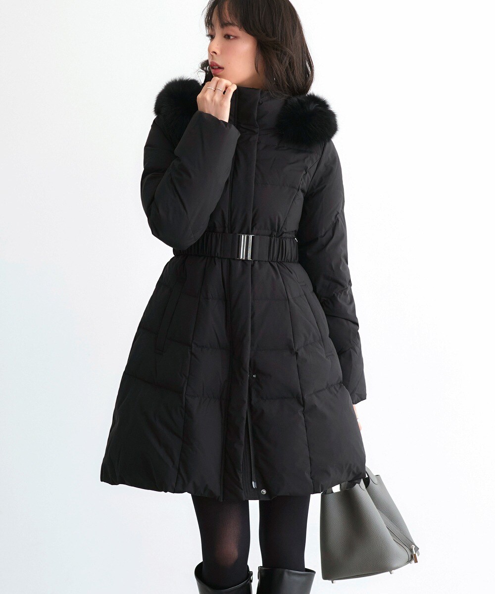 撥水・洗える】リッチファーフードロング ダウン | エニィスィス(ANY