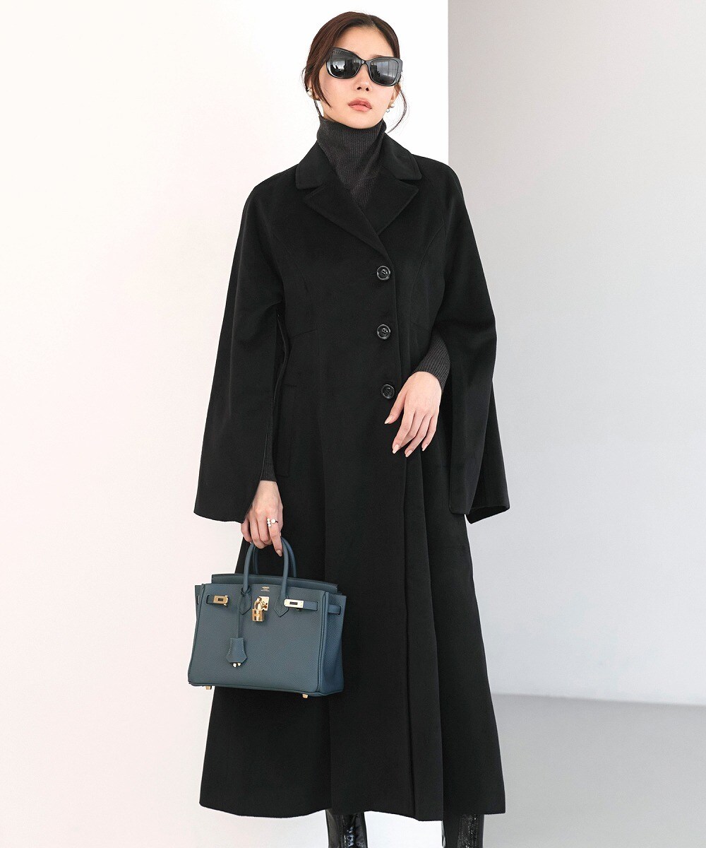 S～3L】ウーリーストレッチ・フレアチェスターコート | ルイルエ