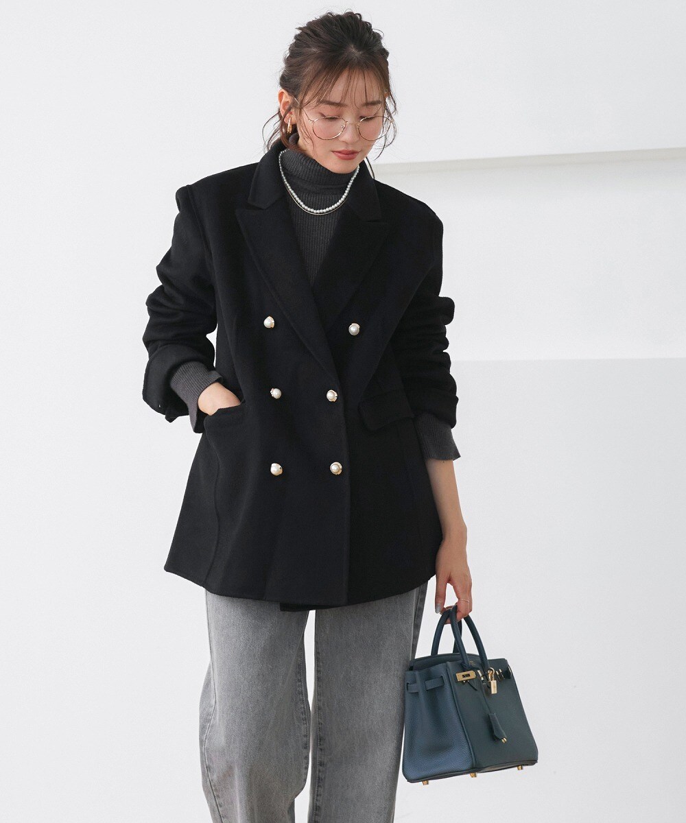 ウールMIXツイルピークドラペルジャケット | ノーブル(Noble) | マルイ