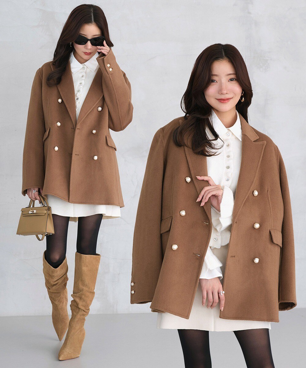 ウールMIXツイルピークドラペルジャケット | ノーブル(Noble) | マルイ