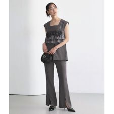 ベスト＆ビスチェ＆スリットパンツ3ピースセット