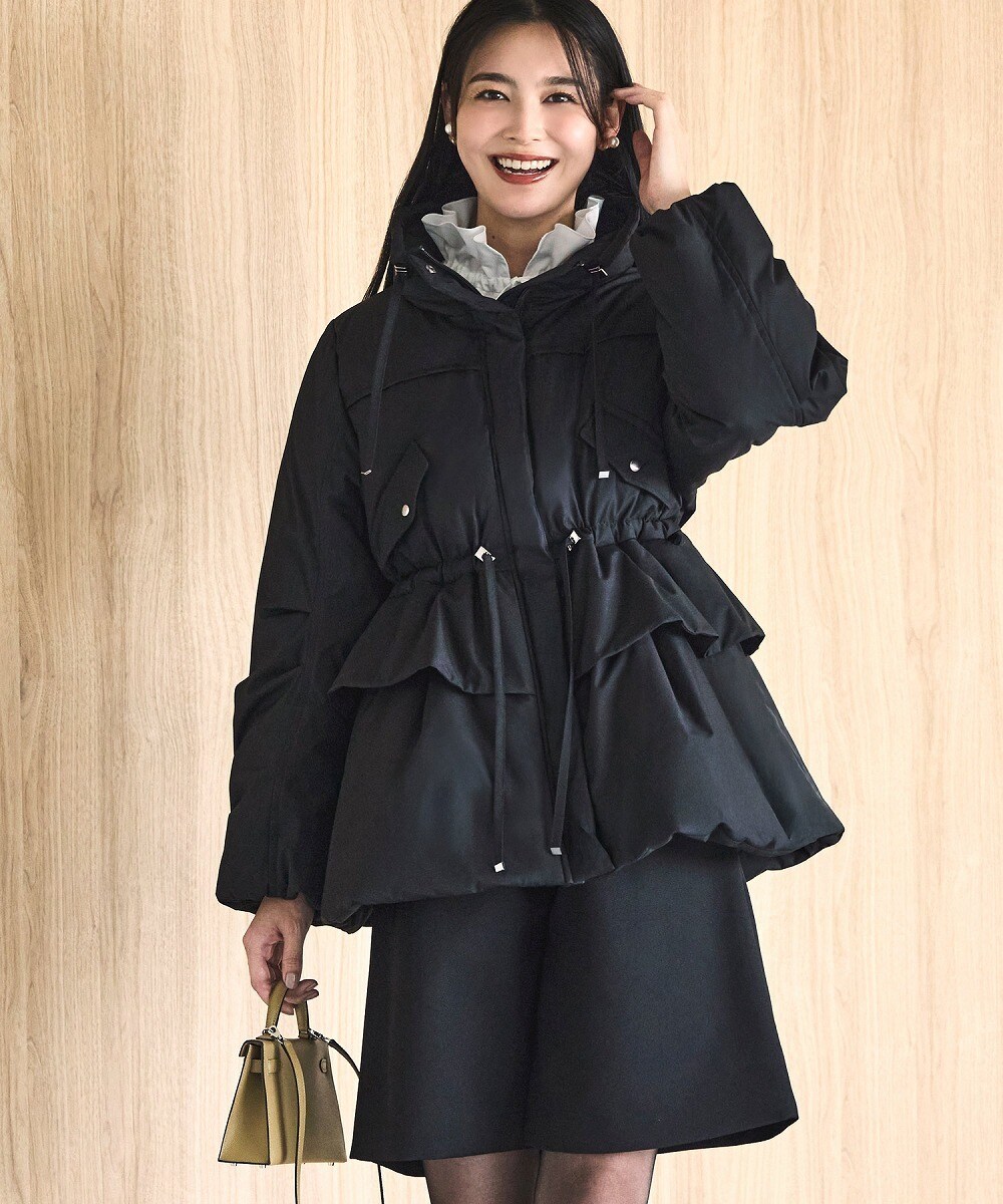 ルイルエブティック（RUIRUE BOUTIQUE）/【洗える】ダブルペプラム・ダウンコート 洗える】ダブルペプラム・ダウンコート | ルイルエブティック(RUIRUE