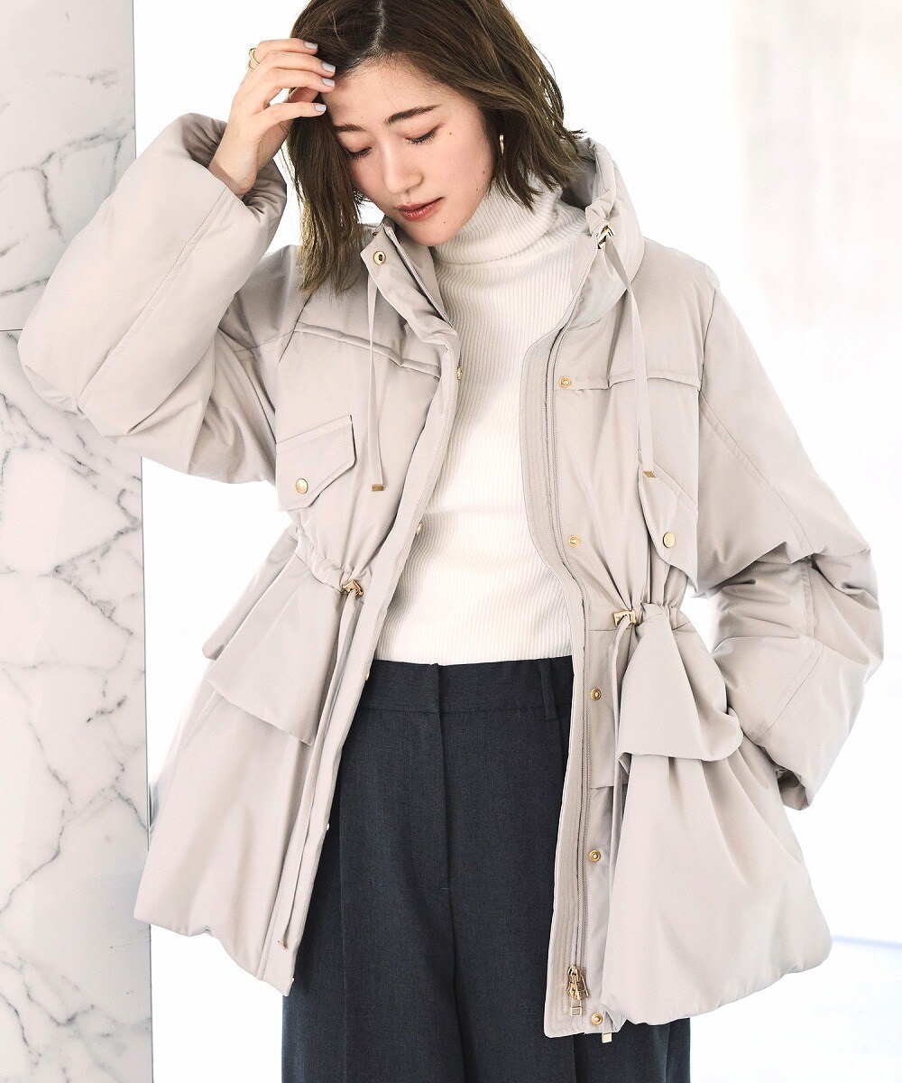 撥水・洗える】リッチファーフードロング ダウン | エニィスィス