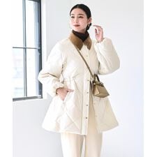 【洗える】ハンティング キルティングコート