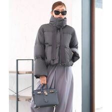 ルイルエブティック(RUIRUE BOUTIQUE)の【フレンチダウン】グログランリボン フレンチダウンショートコート