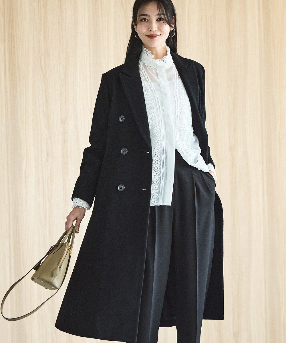 新品ROPÉ ロペ　リバーショートビーバーストール付きコート ROPÉ(ロペ) / 【シリーズ】リバーショートビーバーストール付き