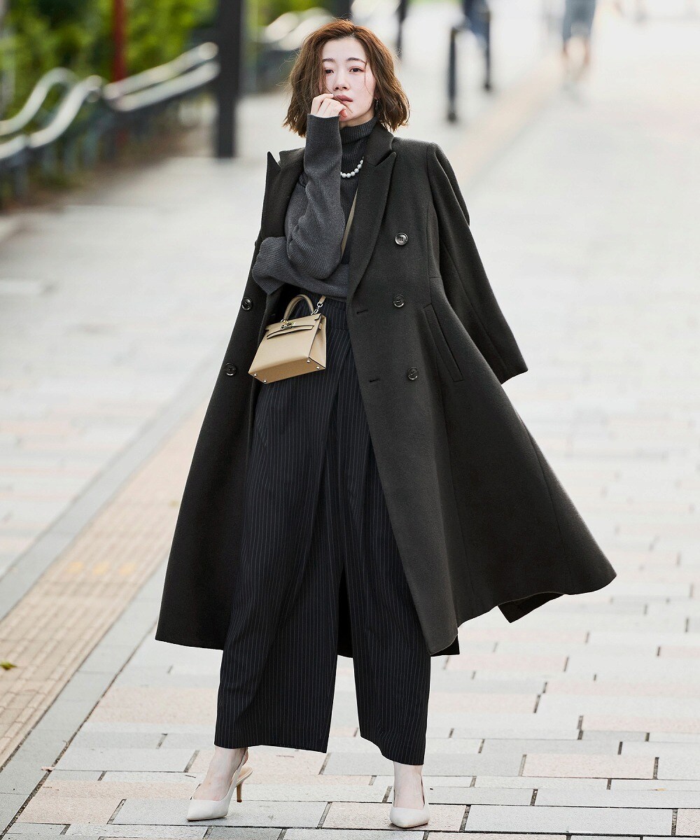 新品ROPÉ ロペ　リバーショートビーバーストール付きコート ROPÉ(ロペ) / 【シリーズ】リバーショートビーバーストール付き