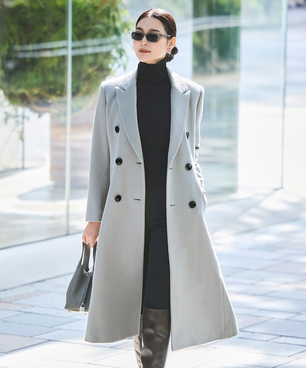 ★新品タグ付き★ スローブイエナ　HAMILTONロングチェスターコート HAMILTONダブルフェイスロングチェスターコート | スローブ イエナ