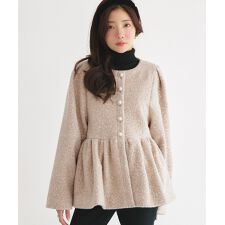 ルイルエブティック(RUIRUE BOUTIQUE)のテディボアペプラムジャケット