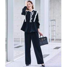 フェミニンプリーツフリルワイドセットアップ