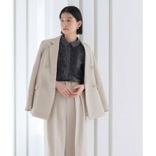 洗えるマニッシュスーツワイドパンツセット