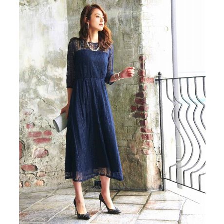 S Ll レースロングワンピース ルイルエブティック Ruirue Boutique ファッション通販 マルイウェブチャネル