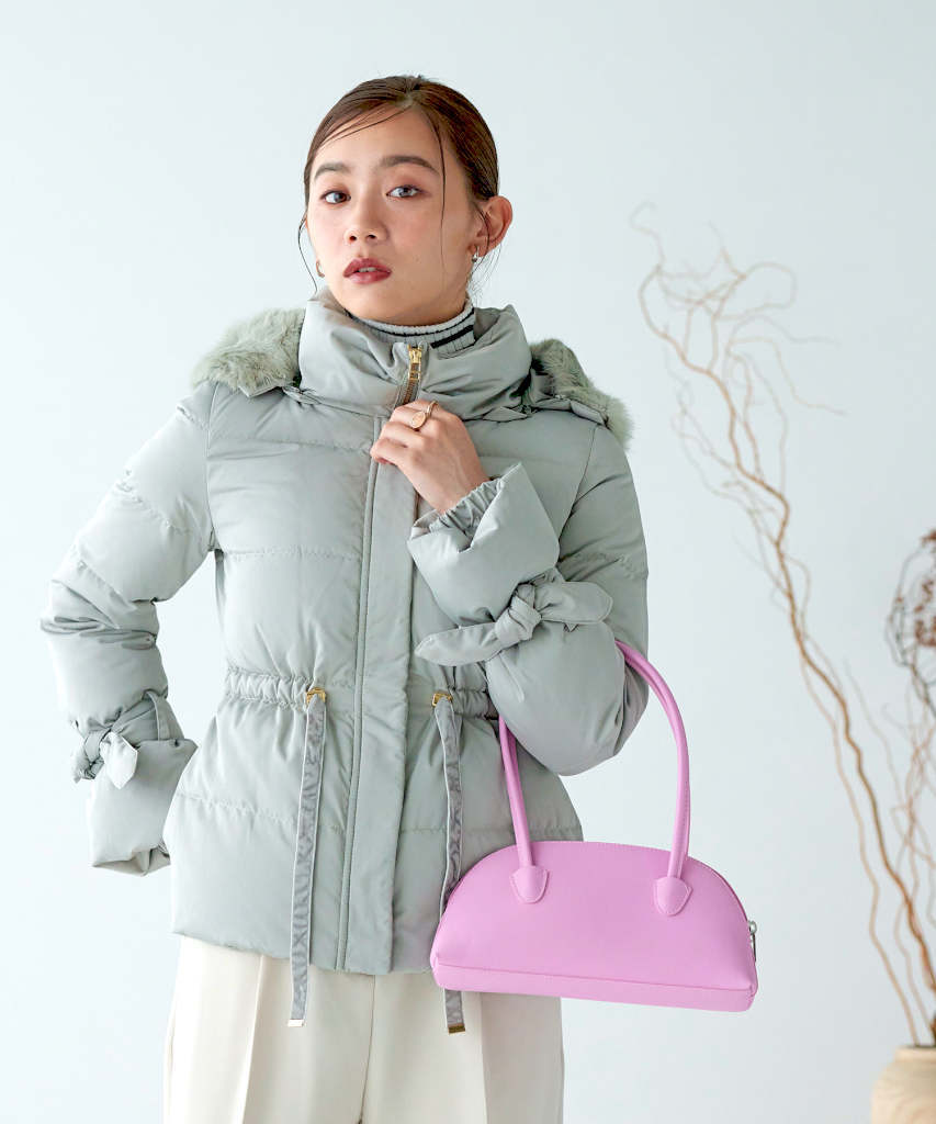 S～3L】【ウォッシャブル（手洗い）】ラビットファーフード