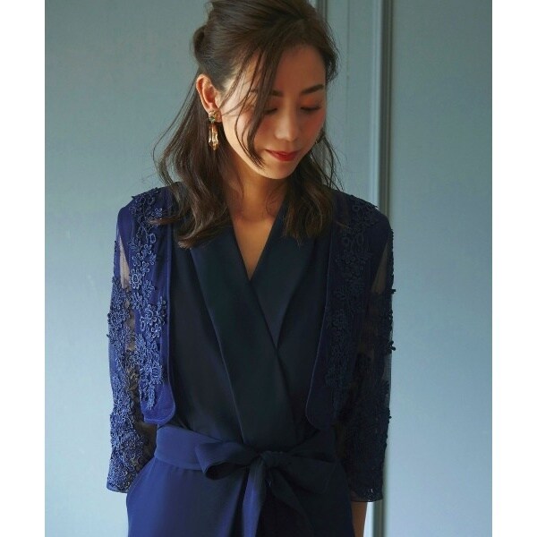 レースボレロ＆カシュクールオールインワン(パンツ)/結婚式