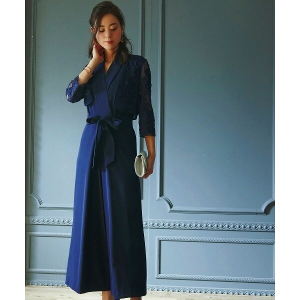 レースボレロ＆カシュクールオールインワン(パンツ)/結婚式