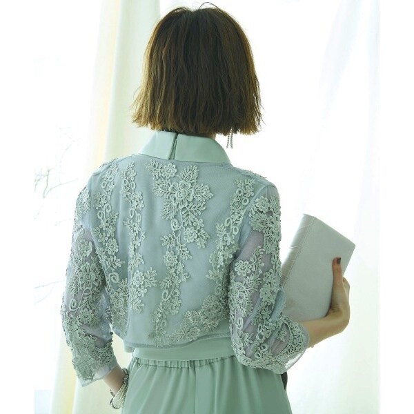 レースボレロ＆カシュクールオールインワン(パンツ)/結婚式