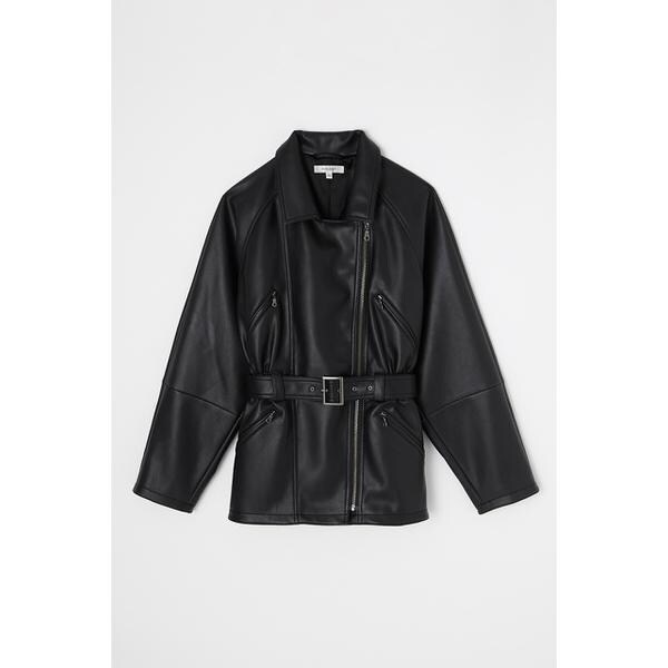 MOUSSY ダブルライダースジャケット MOUSSY◇ダブルライダースジャケット/1/牛革/BLK