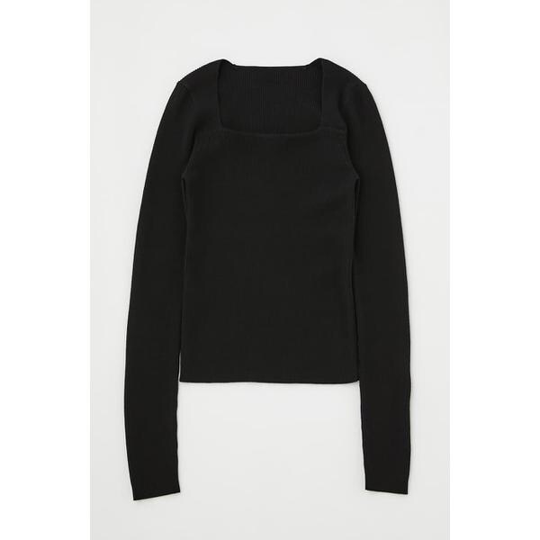 RIB KNIT SQUARE NECK トップス | マウジー(MOUSSY) | マルイウェブ