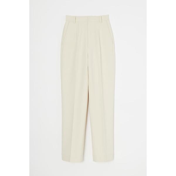 MOUSSY HW SLIM STRAIGHT パンツ アイボリー