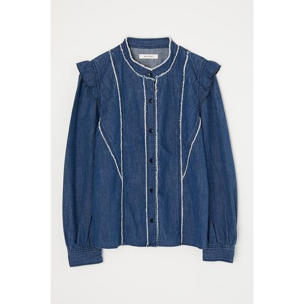 CUT OFF FRILL DENIM ブラウス CUT OFF FRILL DENIM ブラウス | マウジー(MOUSSY) | マルイウェブチャネル