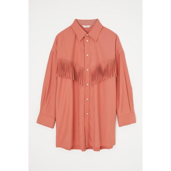FRINGE OVER シャツ MOUSSY FRINGE OVER シャツ BLK -ファッション通販 FASHION WALKER